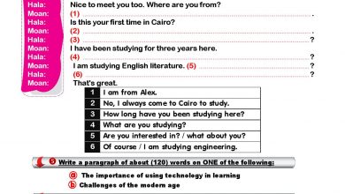 امتحان اللغة الانجليزية الفعلى للصف الثالث الثانوي 4